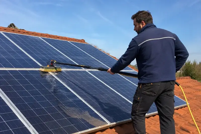 Nettoyage et entretien de panneaux solaires à Cernex